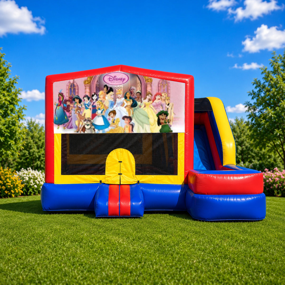 Disney Princess Medium External Slide Jumping Castle