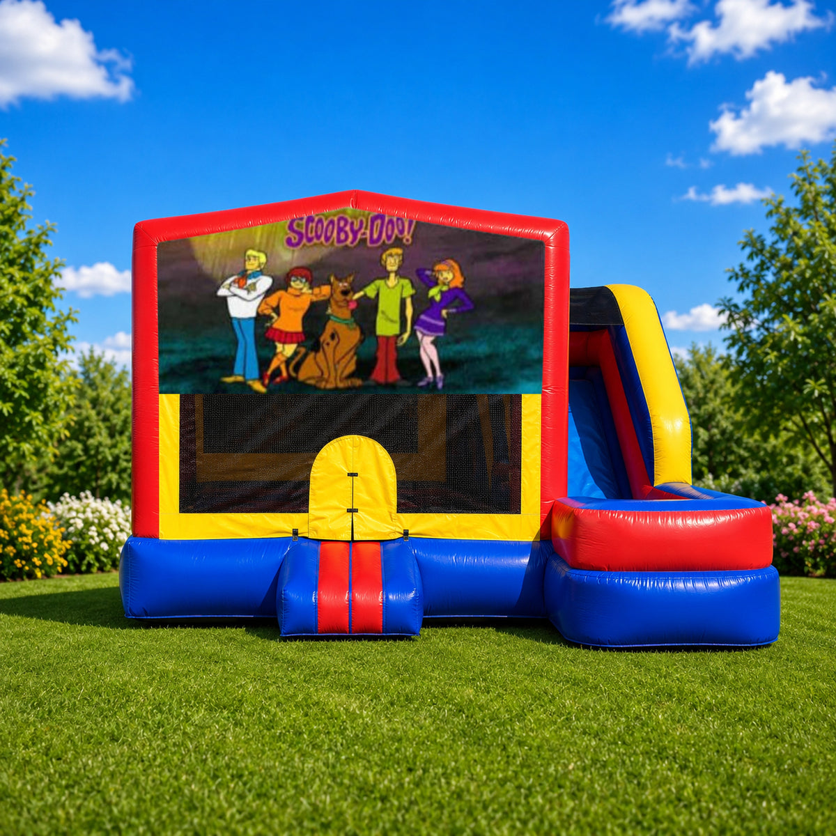 Scooby Doo Medium External Slide Jumping Castle