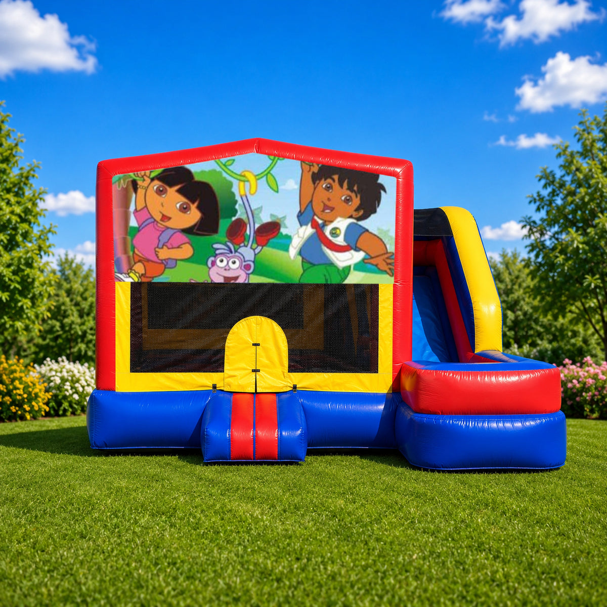 Dora Medium External Slide Jumping Castle