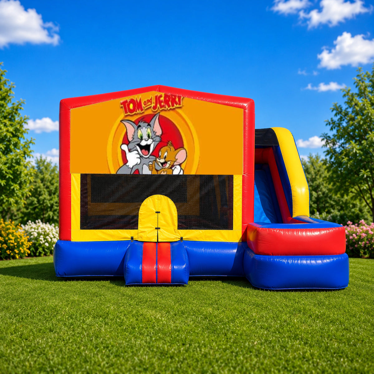 Tom and Jerry Medium External Slide Jumping Castle