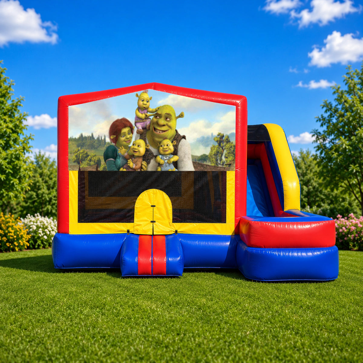 Shrek Medium External Slide Jumping Castle