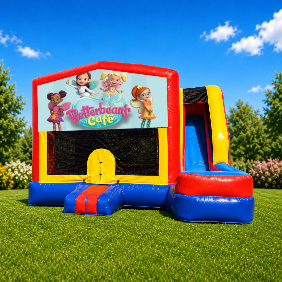 Butterbeans Cafe   Medium External Slide Jumping Castle