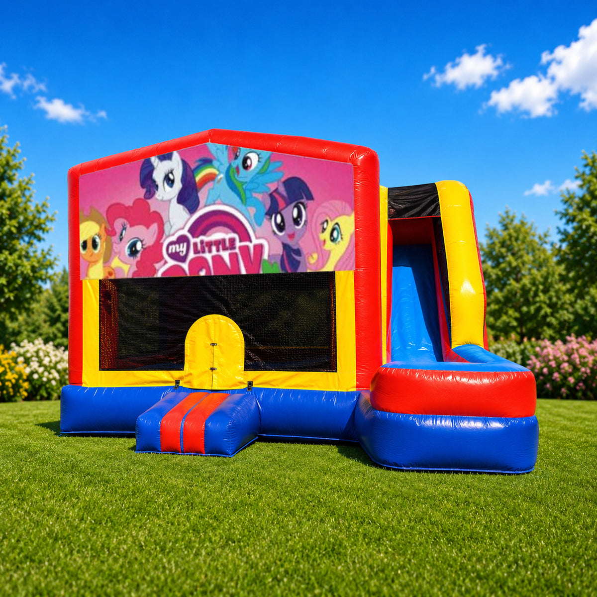 My Little Pony Medium External Slide Jumping Castle