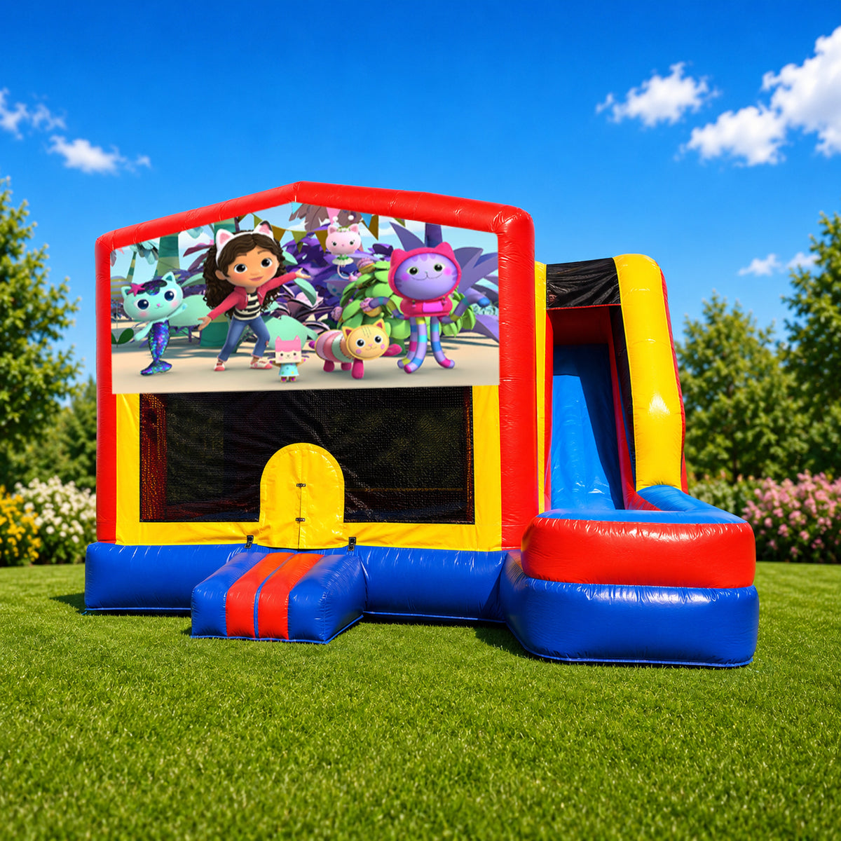 Gabby's Dollhouse  Medium External Slide Jumping Castle