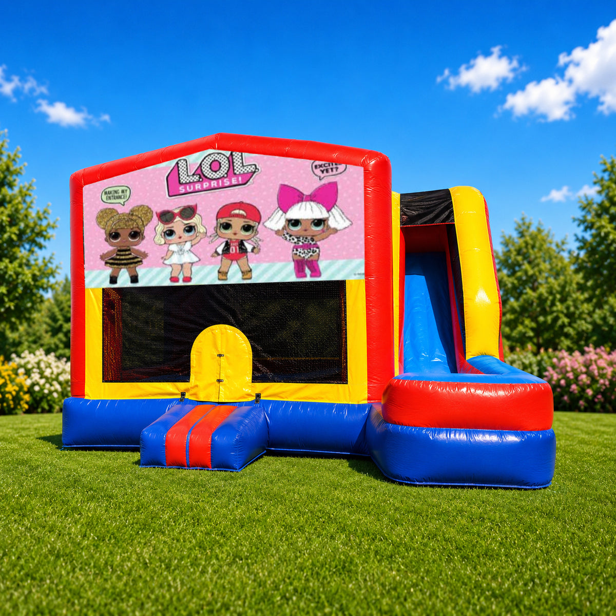LOL Surprise Medium External Slide Jumping Castle