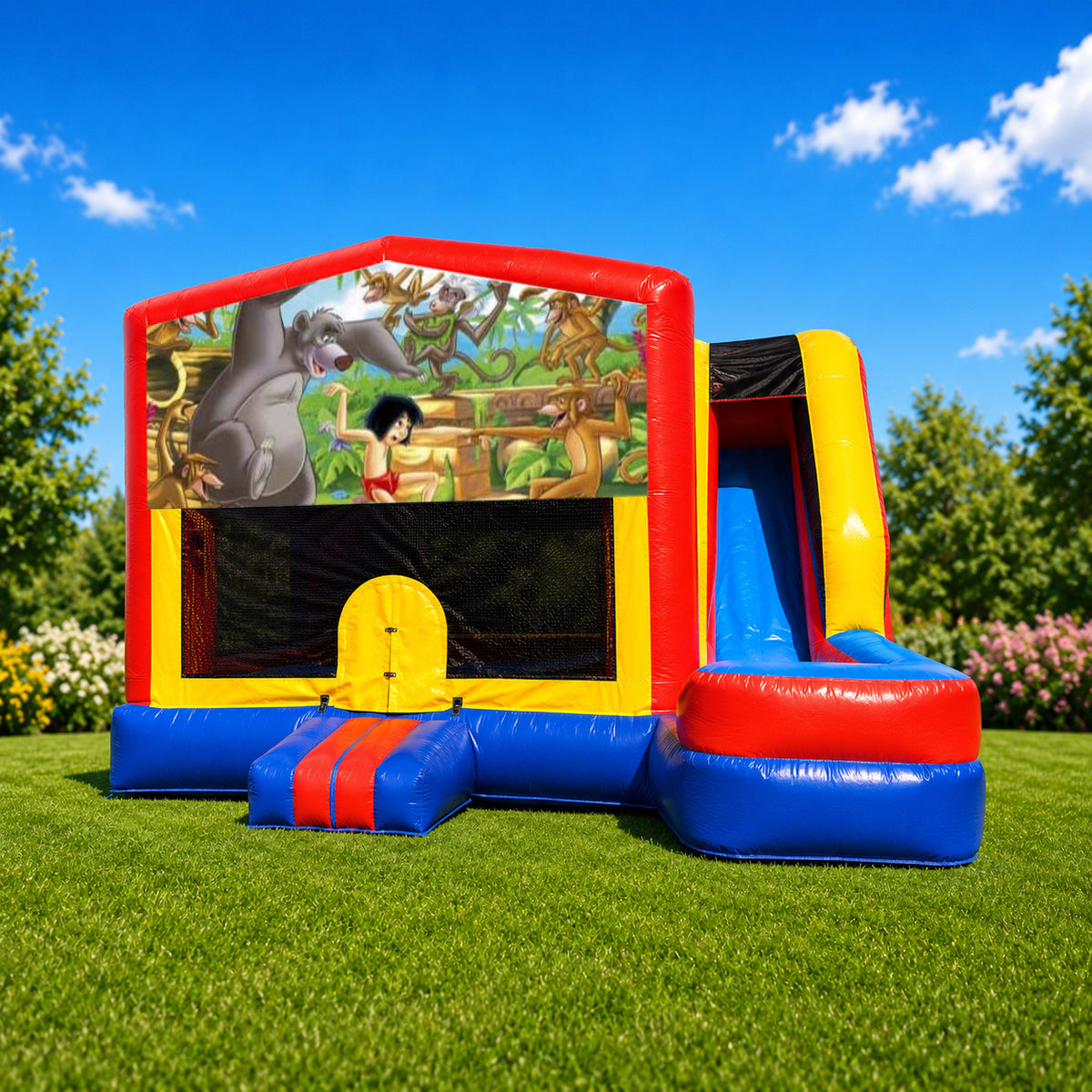 Jungle Book Medium External Slide Jumping Castle
