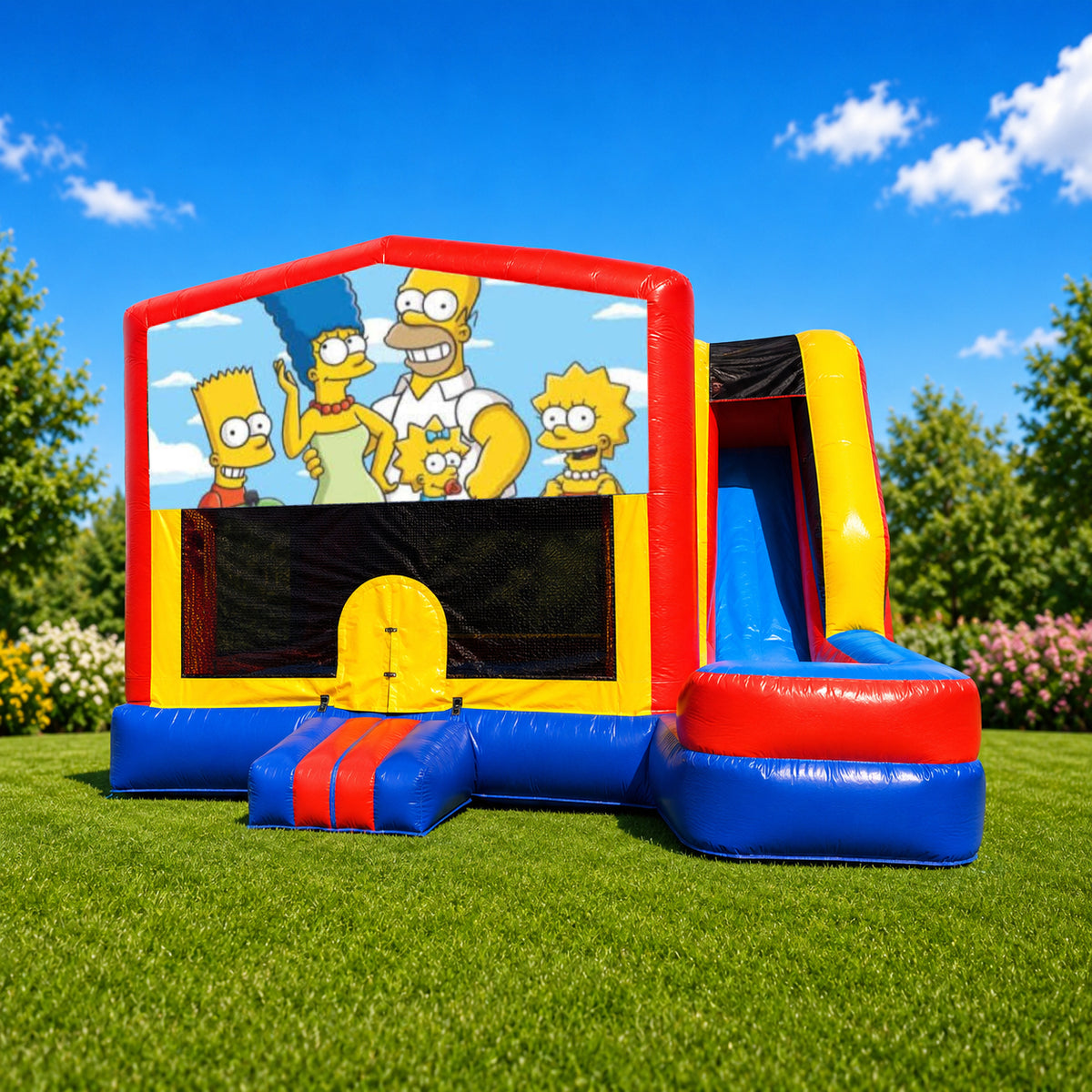 The Simpsons Medium External Slide Jumping Castle