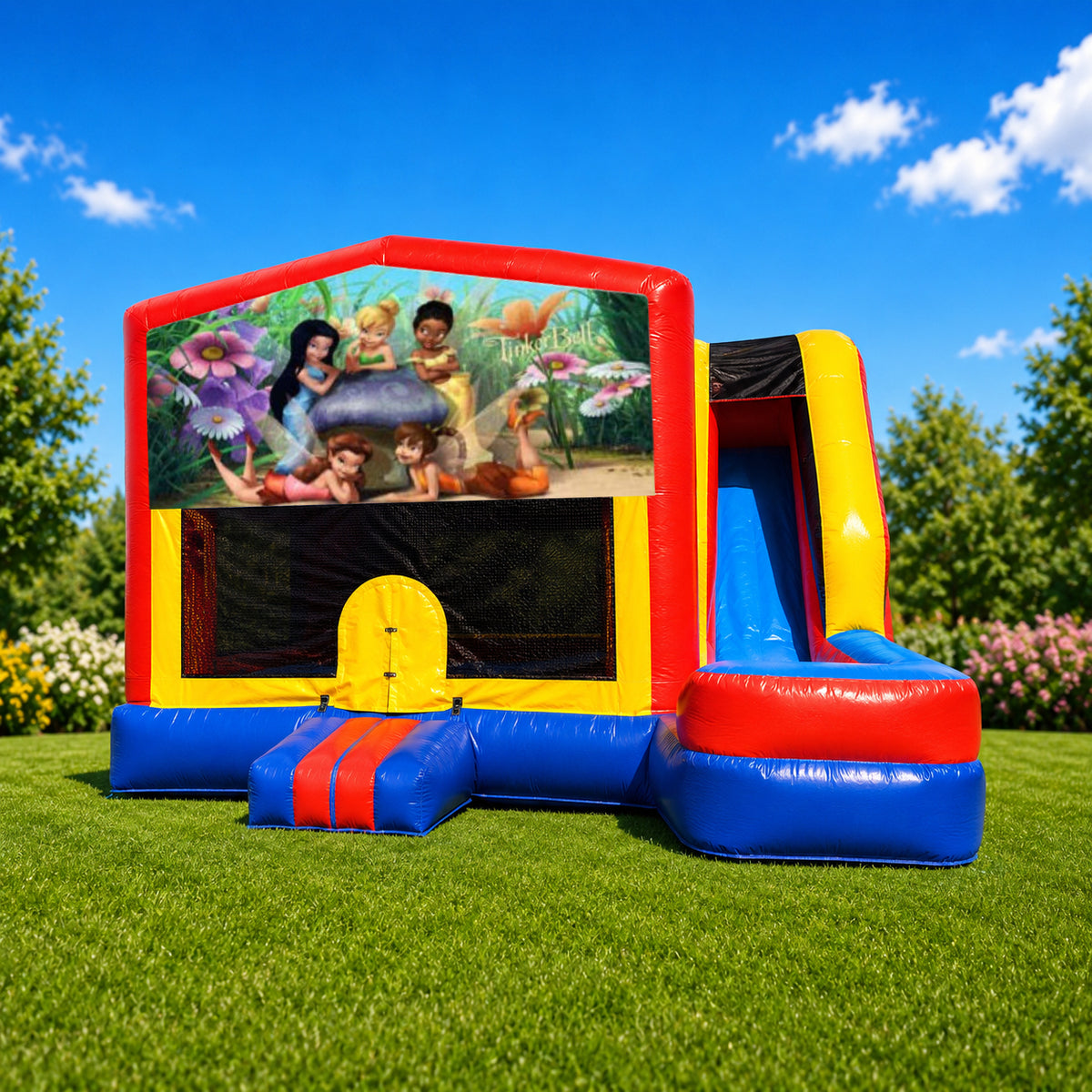 Tinker Bell Medium External Slide Jumping Castle