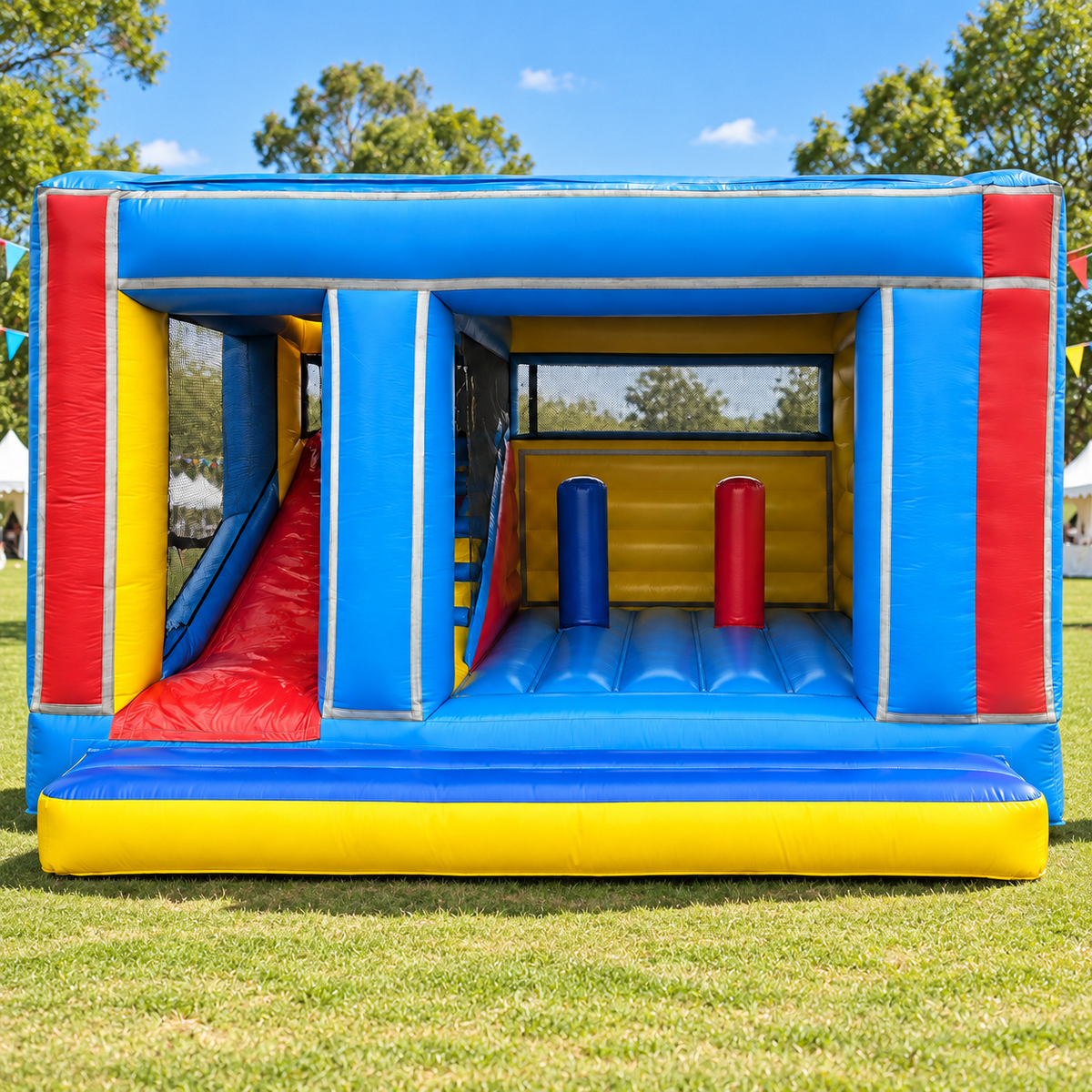 Large Plain Cabin Jumping Castle