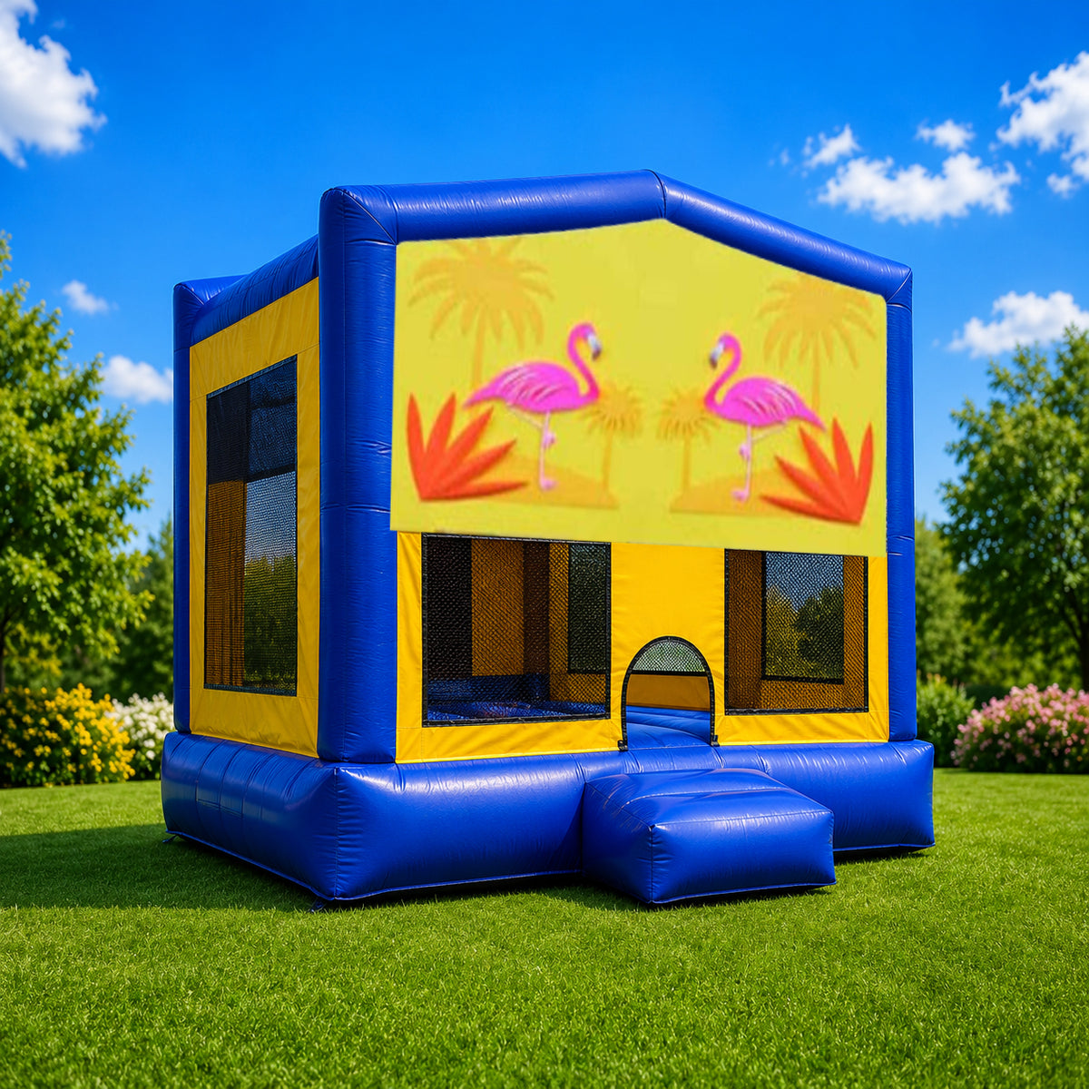 Flamingos Medium Combo Jumping Castle