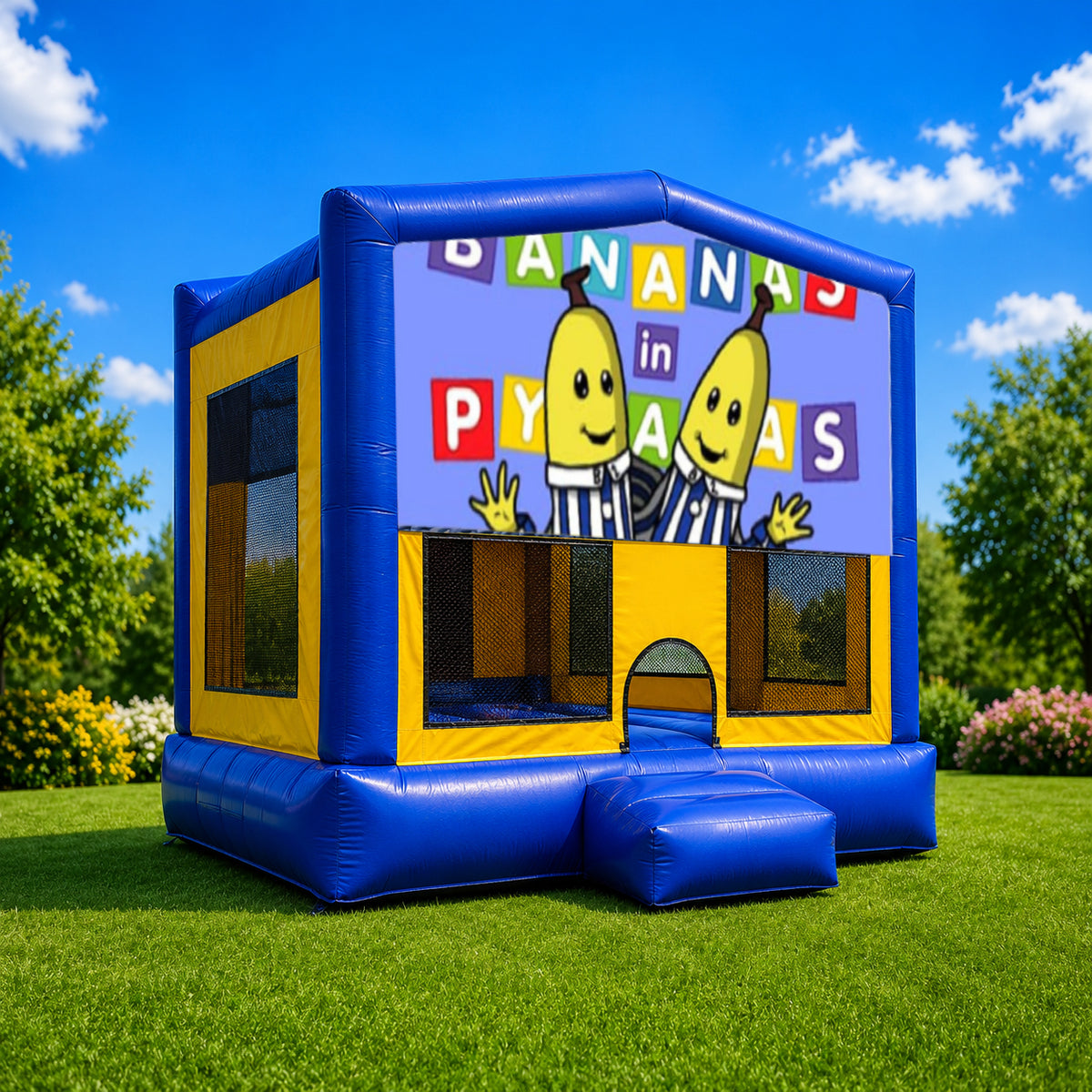 Bananas in Pyjamas Medium Combo Jumping Castle