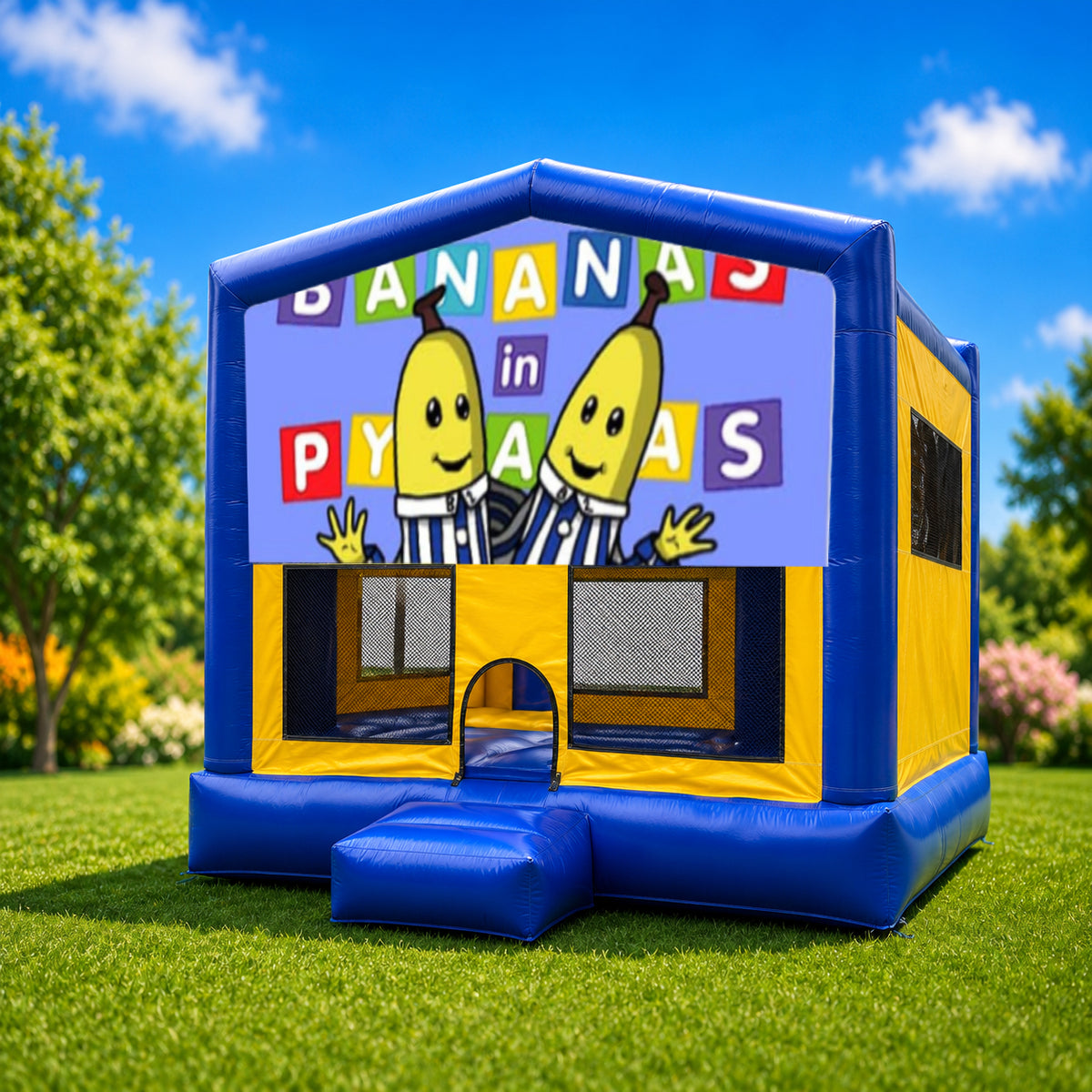 Bananas in Pyjamas Medium Combo Jumping Castle