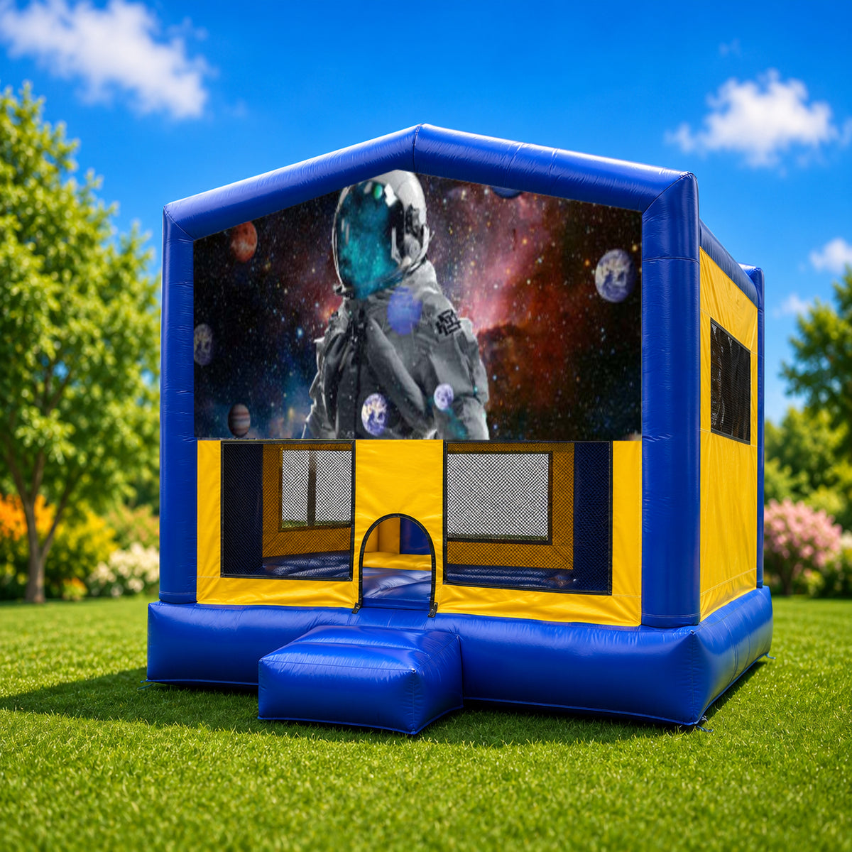 Space / Astronauts Medium Combo Jumping Castle