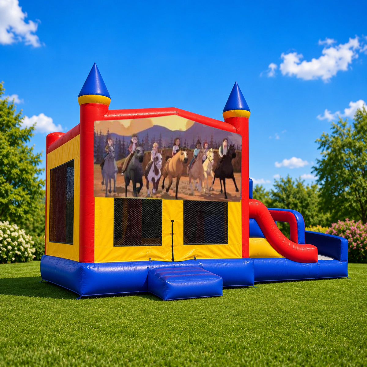 Dreamworks Spirit Mega Combo Jumping Castle