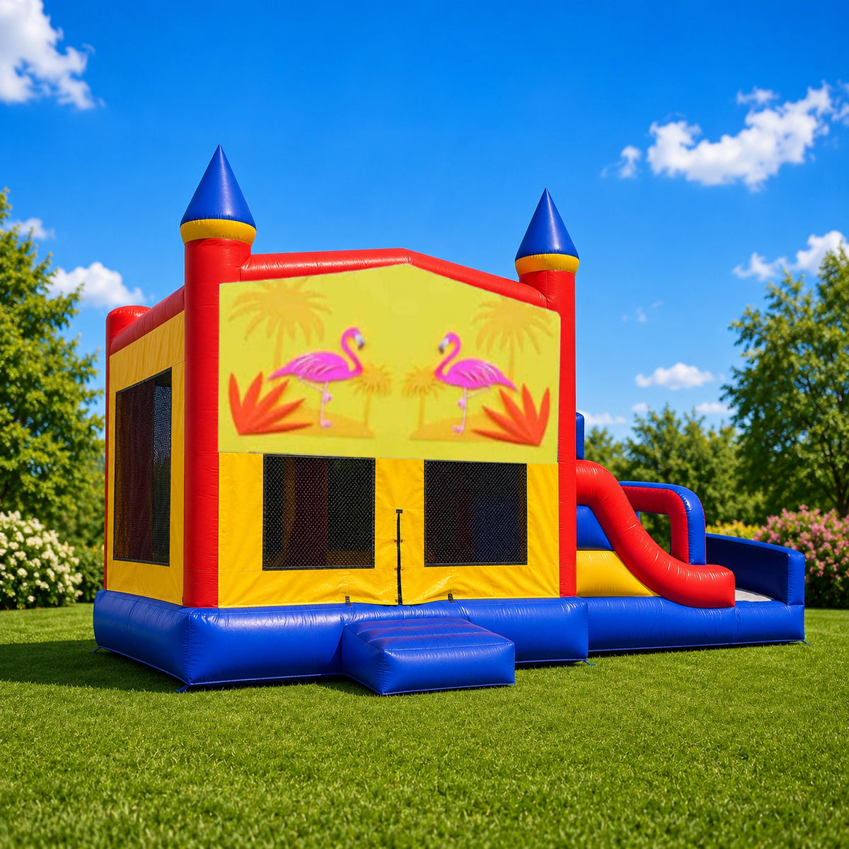 Flamingos Mega Combo Jumping Castle
