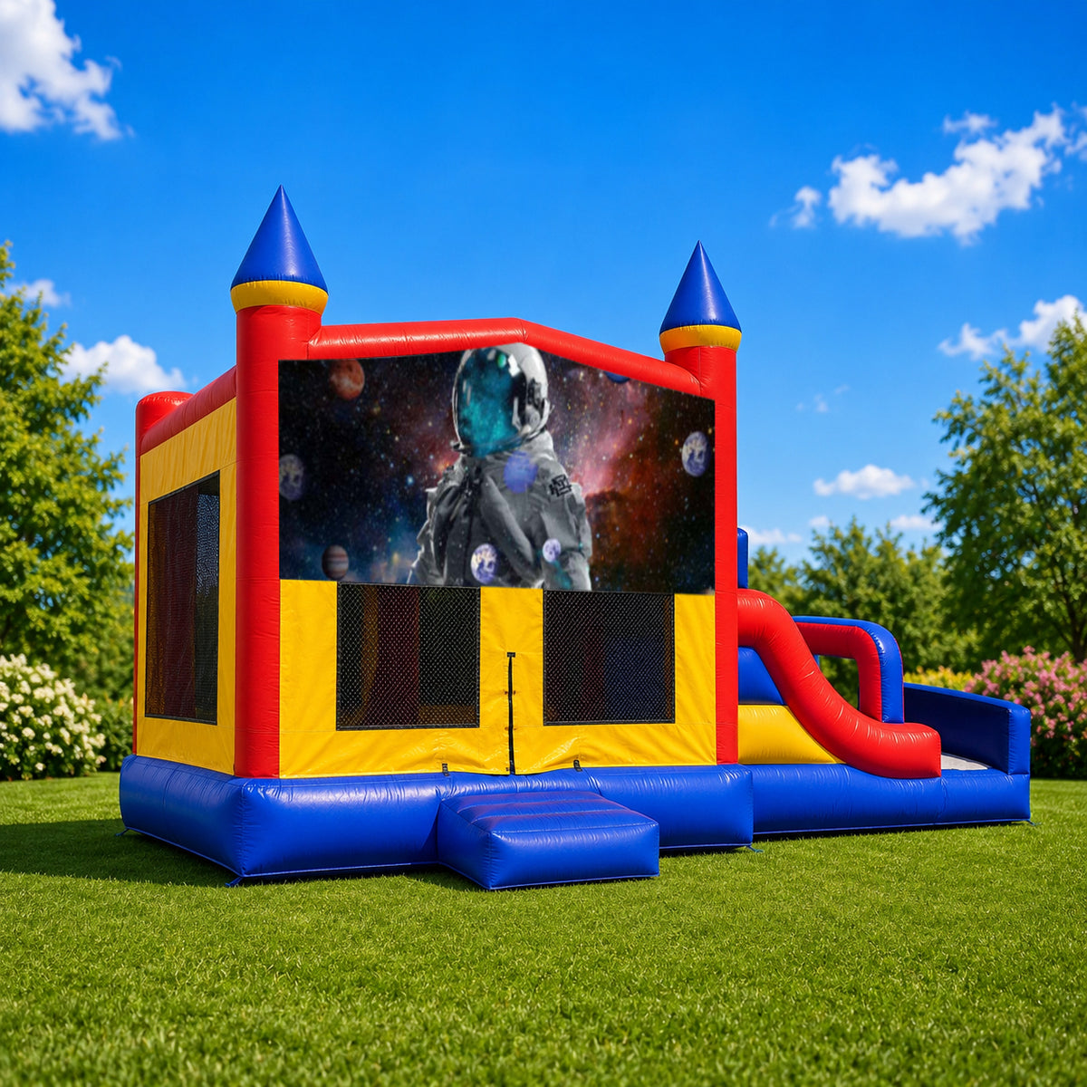 Space / Astronauts Mega Combo Jumping Castle