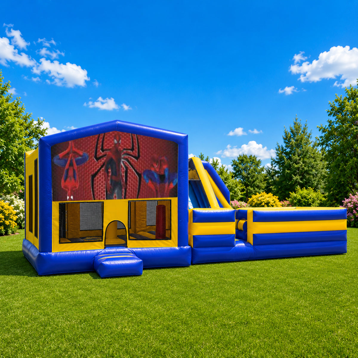 Spiderman Obstacle Mega Combo Jumping Castle