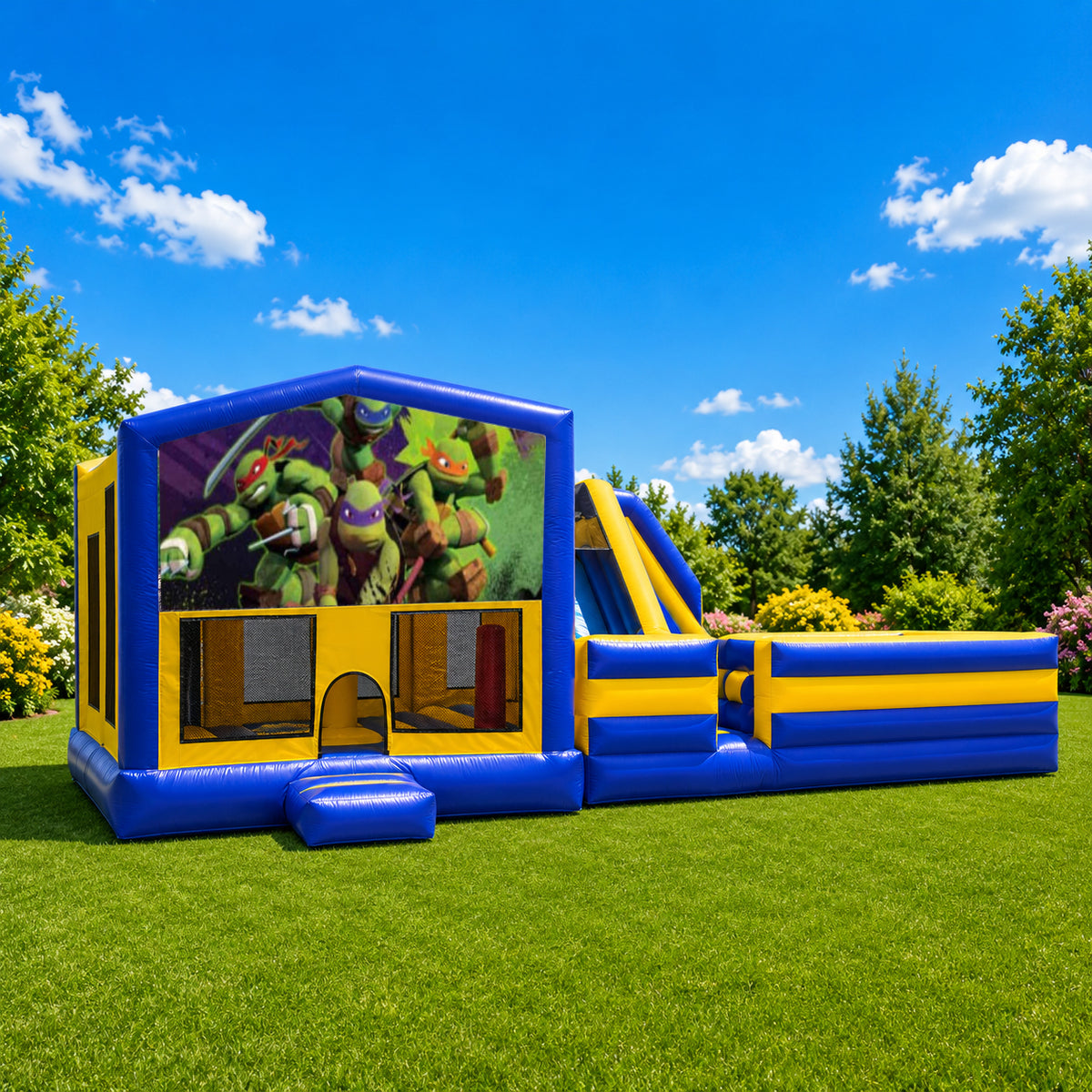 Ninja Turtles #2 Obstacle Mega Combo Jumping Castle