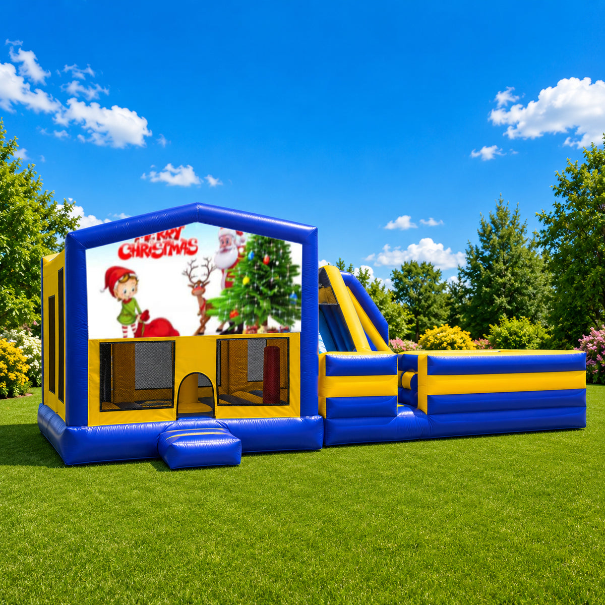 Christmas #9 Obstacle Mega Combo Jumping Castle