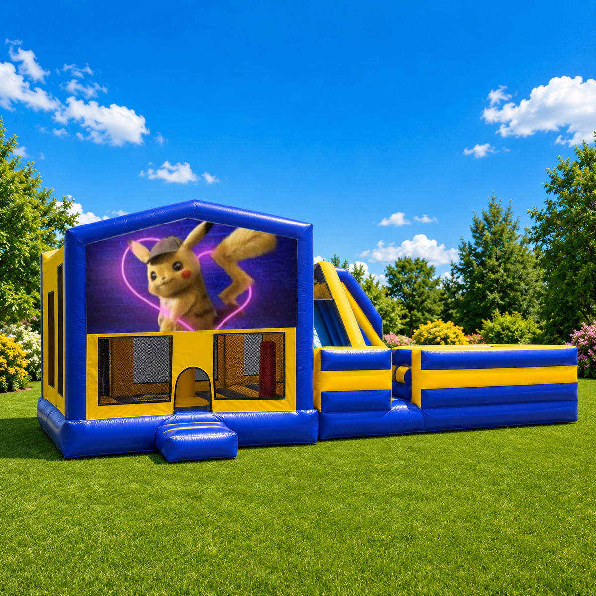 Detective Pikachu Obstacle Mega Combo Jumping Castle