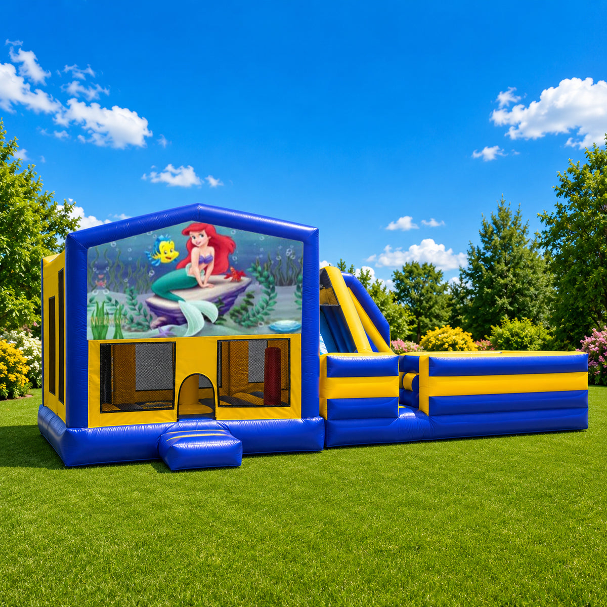 Little Mermaid Obstacle Mega Combo Jumping Castle