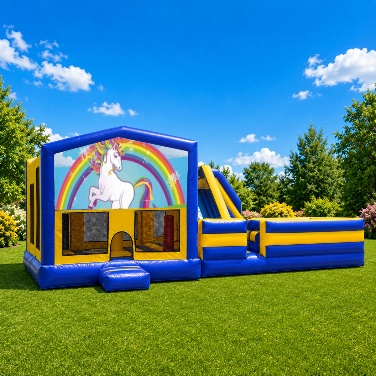Unicorn Obstacle Mega Combo Jumping Castle