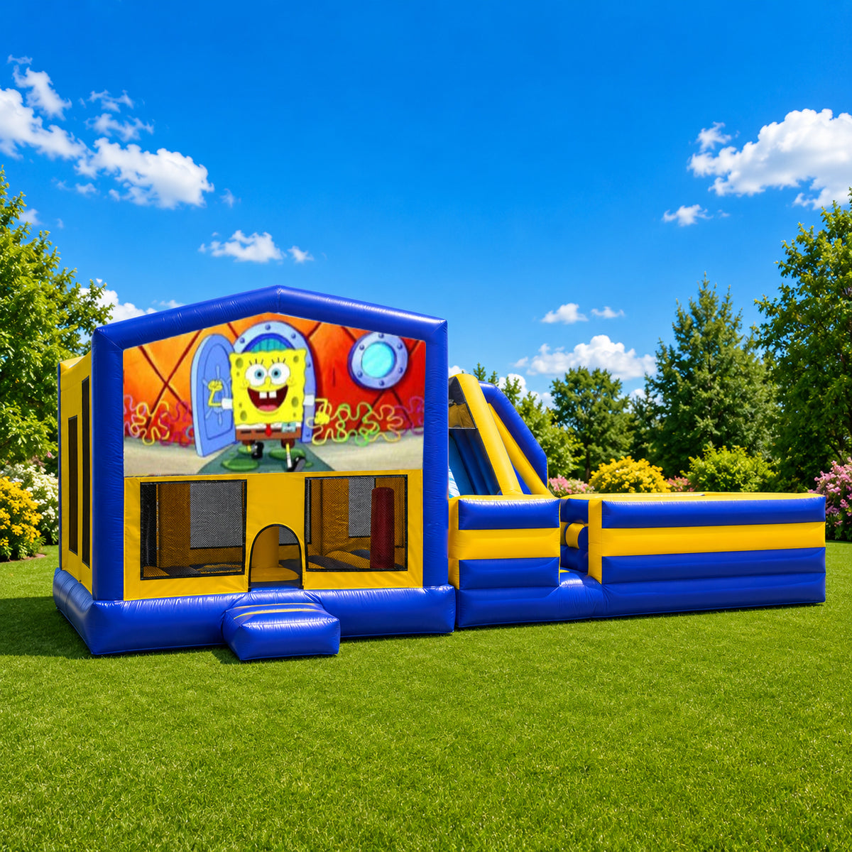 Spongebob Obstacle Mega Combo Jumping Castle