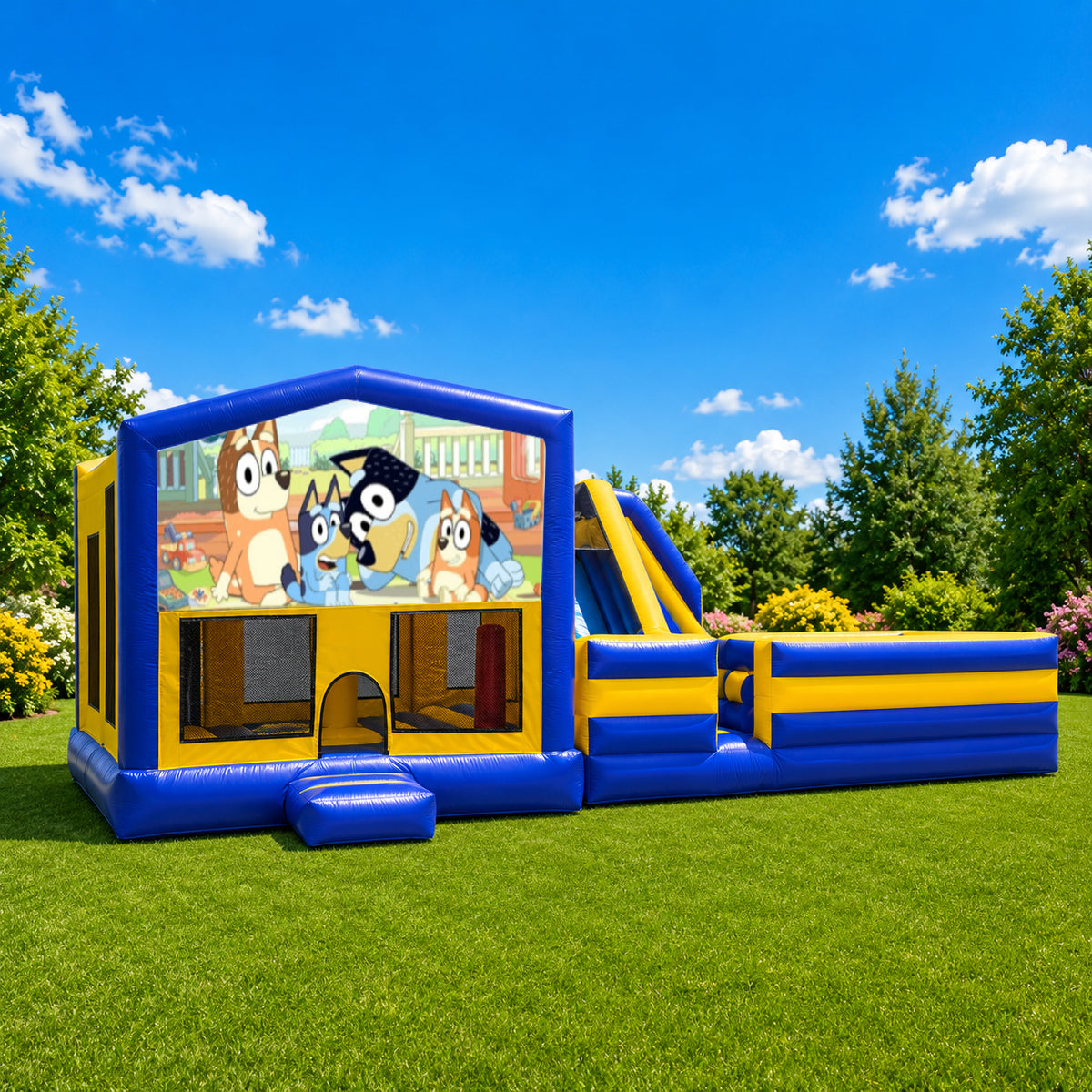 Bluey Obstacle Mega Combo Jumping Castle