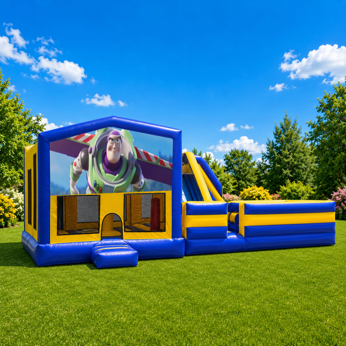 Buzz Lightyear Obstacle Mega Combo Jumping Castle