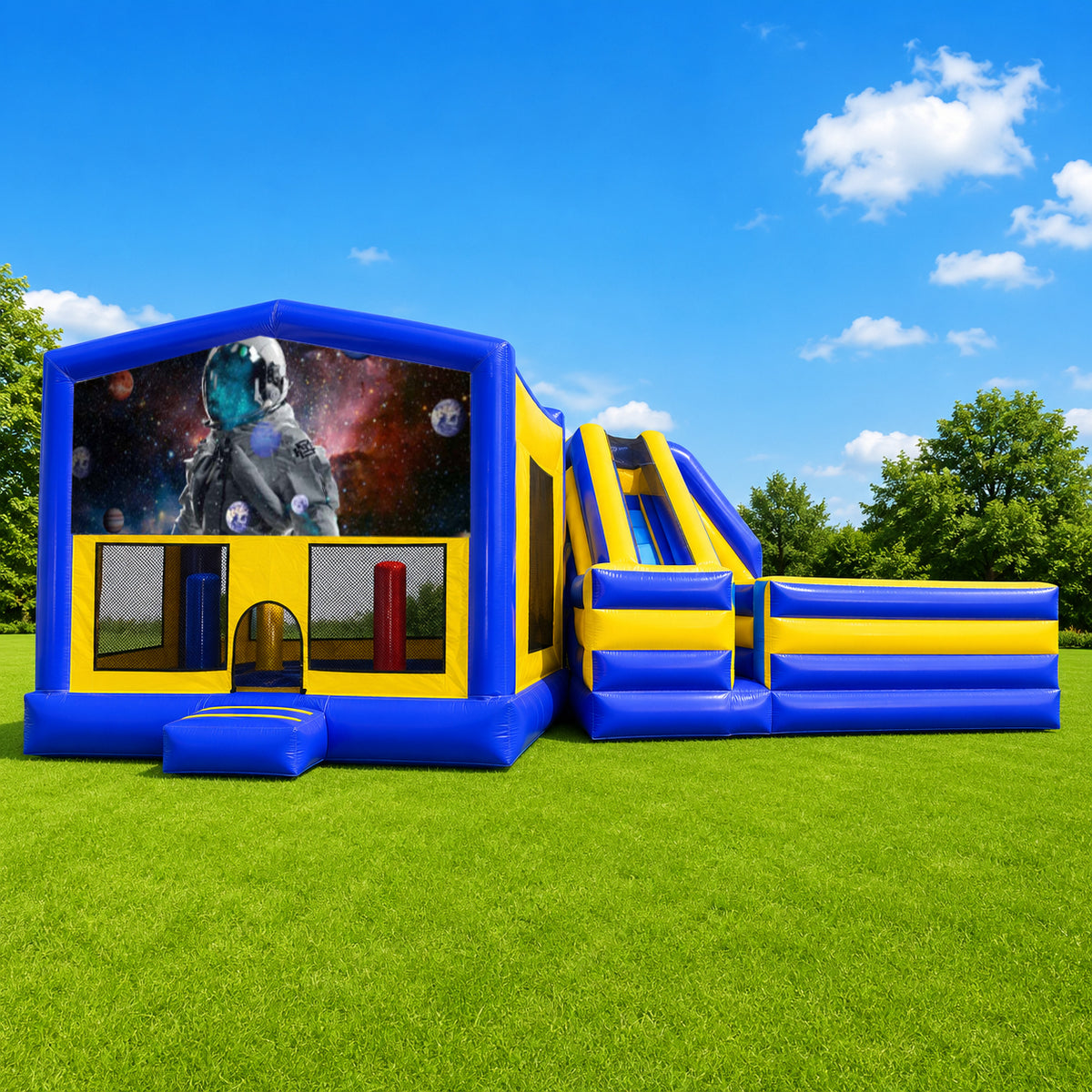 Space / Astronauts Obstacle Mega Combo Jumping Castle
