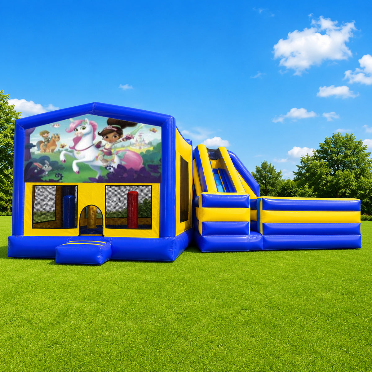 Nelia the Princess Knight Obstacle Mega Combo Jumping Castle