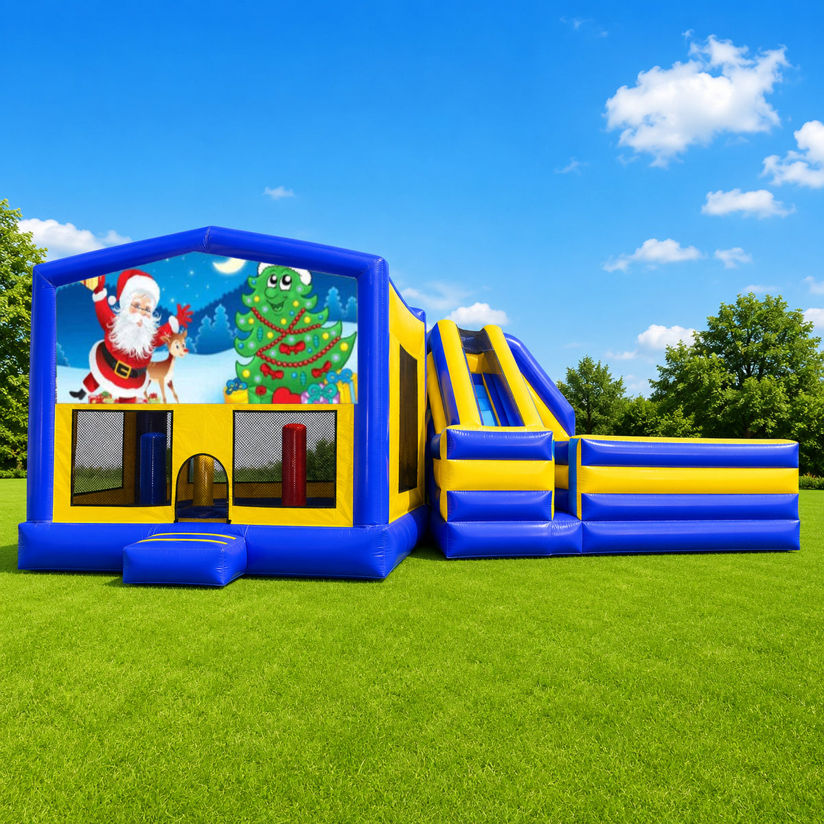 Christmas #2 Obstacle Mega Combo Jumping Castle
