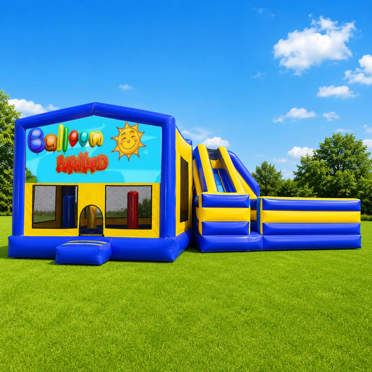 Balloon Barnyard Obstacle Mega Combo Jumping Castle
