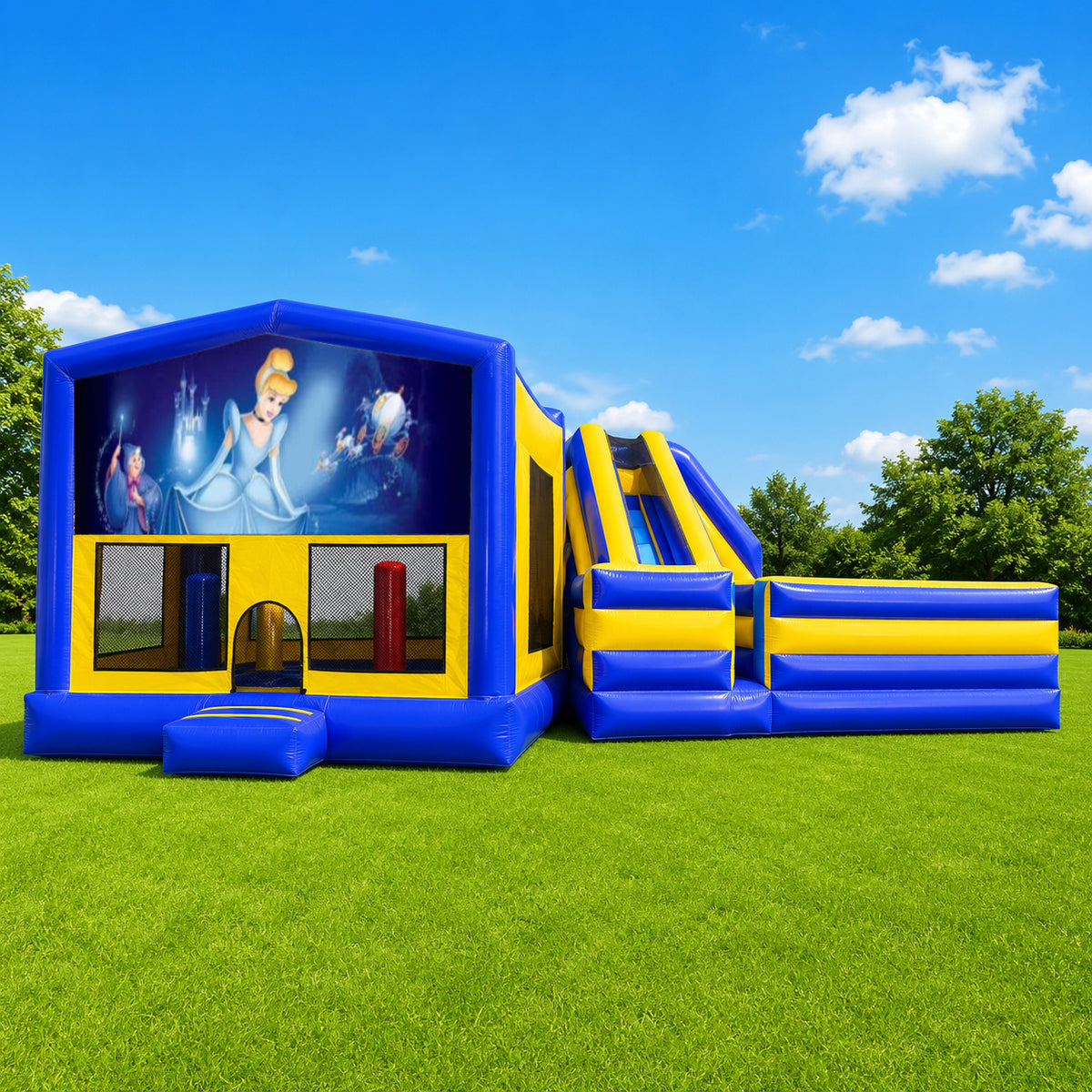 Cinderella Obstacle Mega Combo Jumping Castle