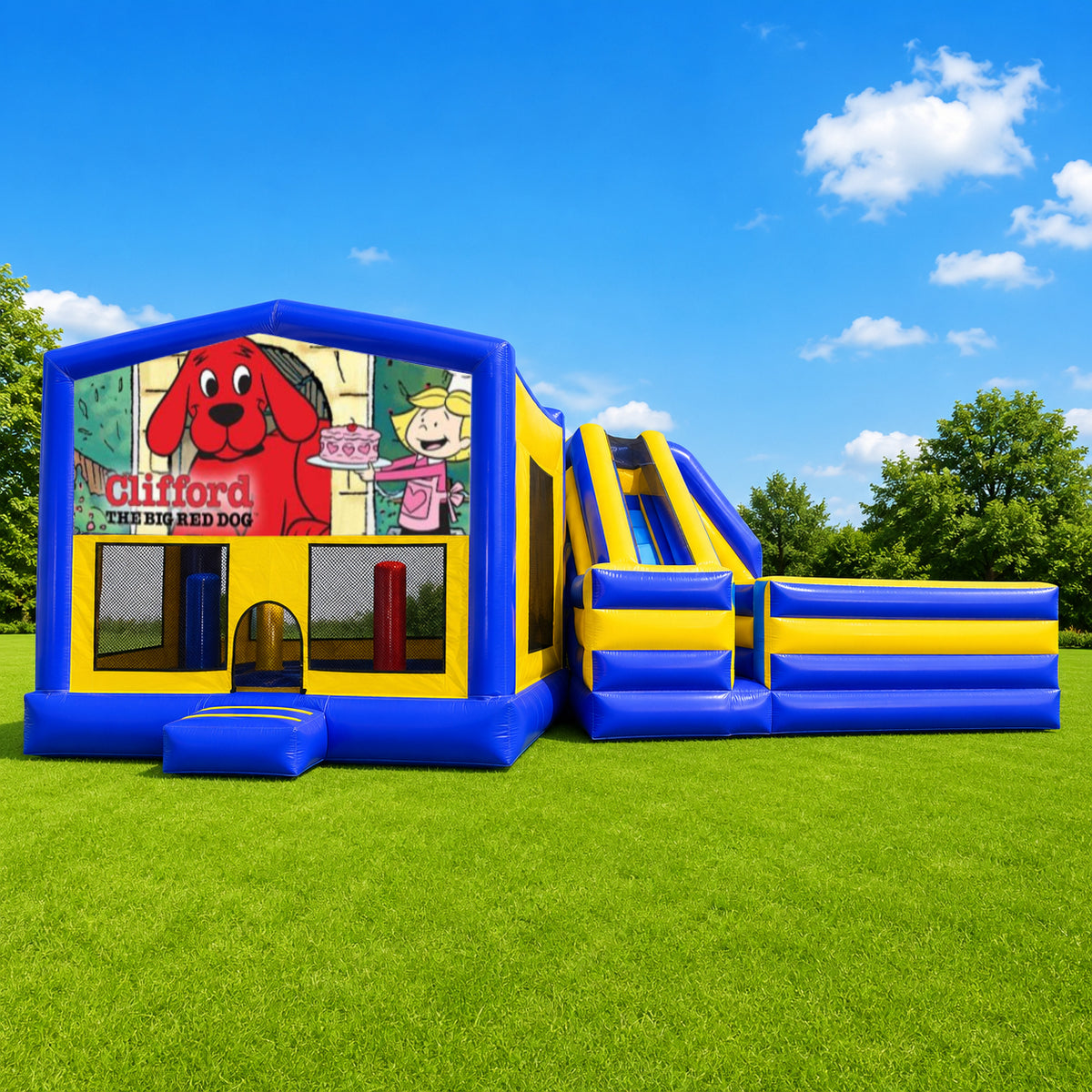 Clifford the Red Dog Obstacle Mega Combo Jumping Castle
