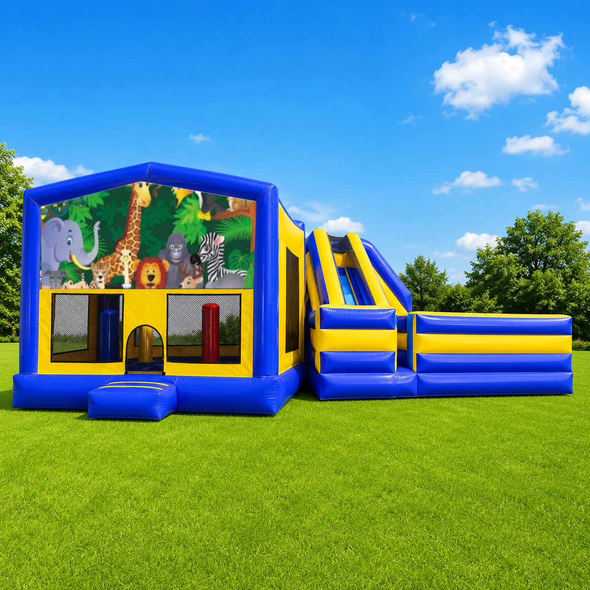 Jungle Obstacle Mega Combo Jumping Castle