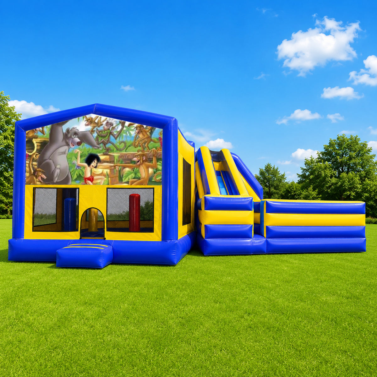 Jungle Book Obstacle Mega Combo Jumping Castle