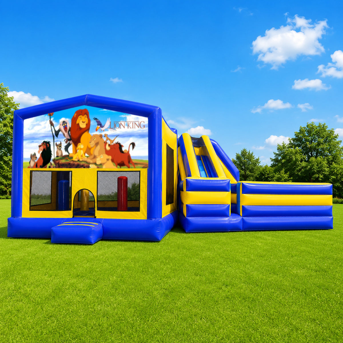 Lion King Obstacle Mega Combo Jumping Castle