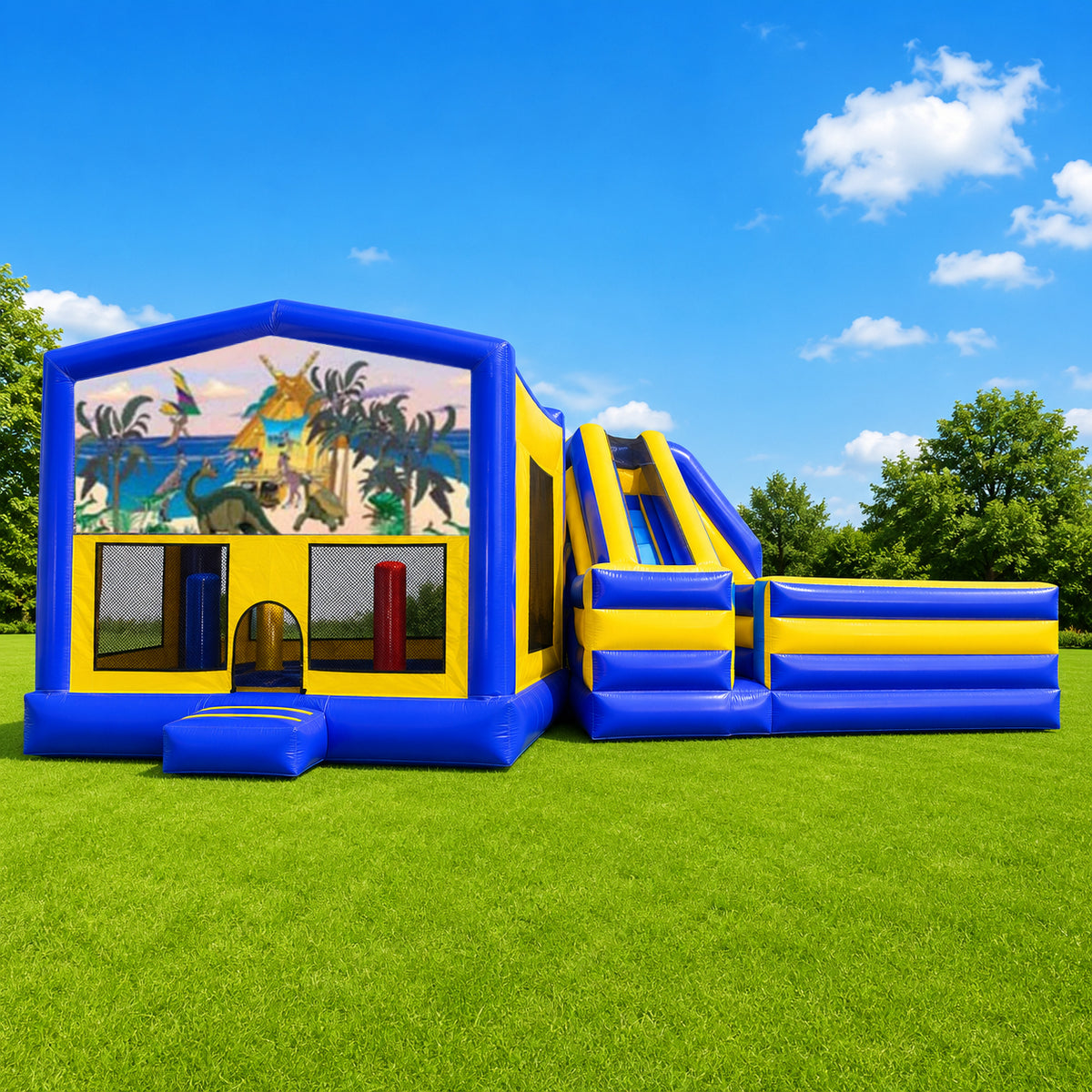 Dinosaur #1 Obstacle Mega Combo Jumping Castle