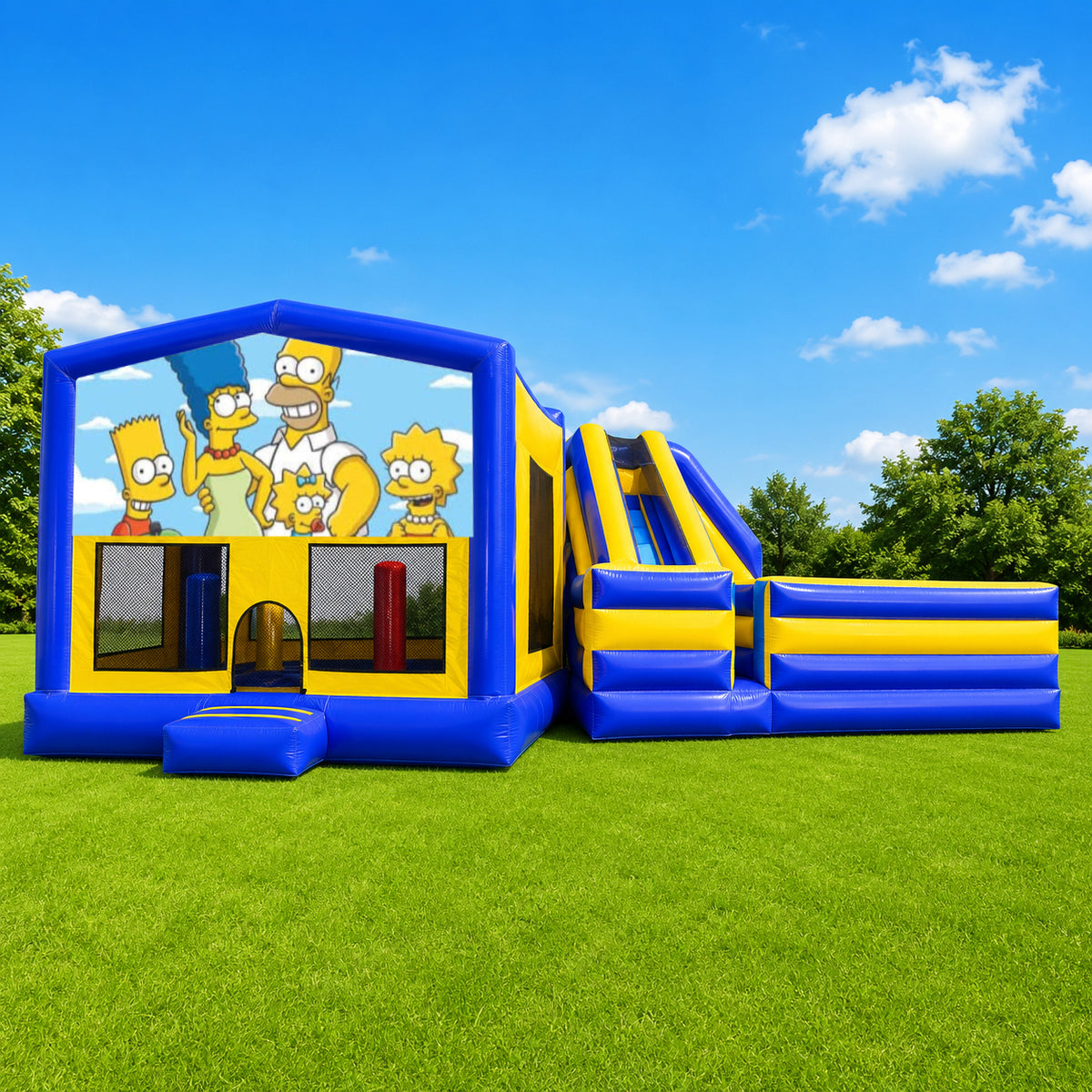 The Simpsons Obstacle Mega Combo Jumping Castle