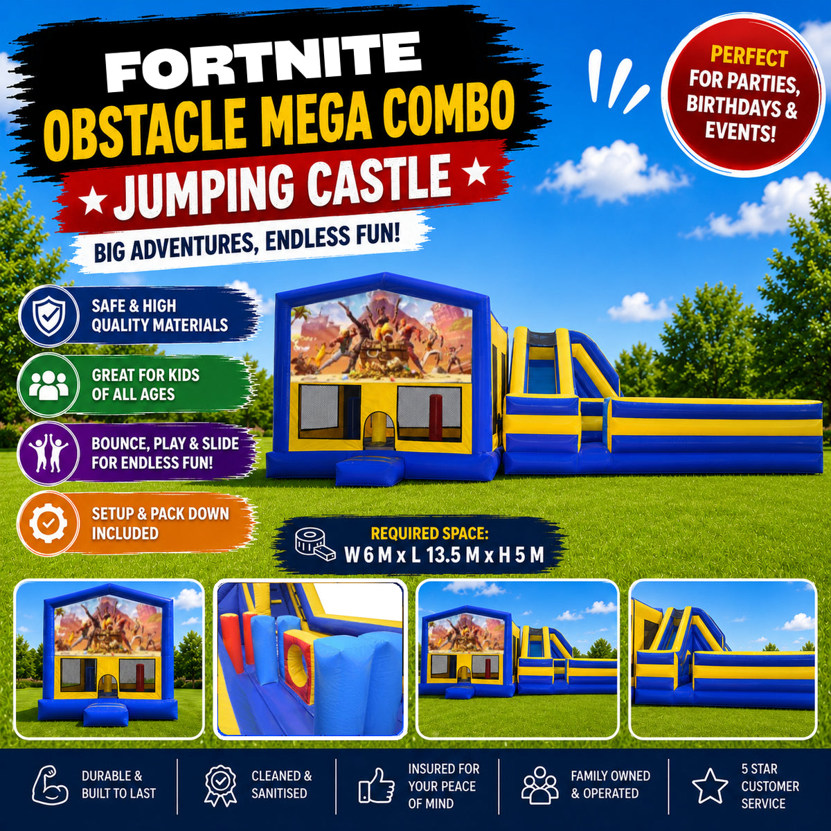 Fortnite Obstacle Mega Combo Jumping Castle