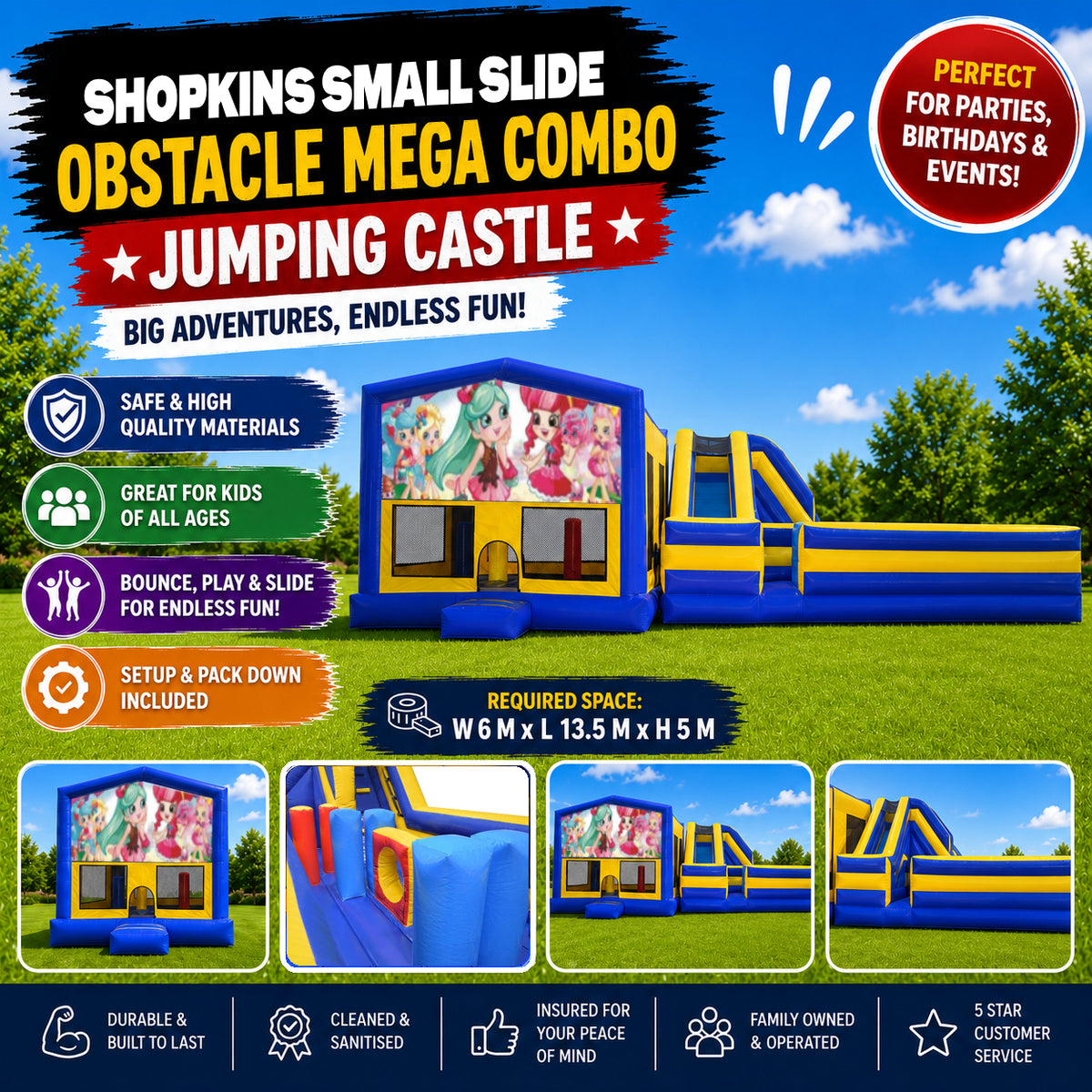 Shopkins  Obstacle Mega Combo Jumping Castle