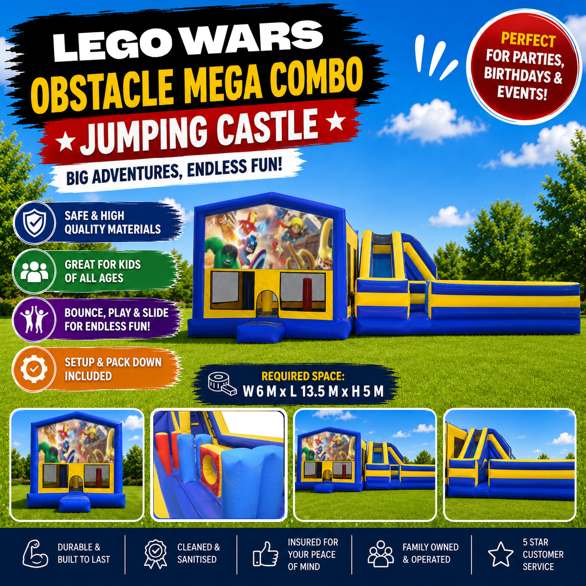 Lego Wars Obstacle Mega Combo Jumping Castle