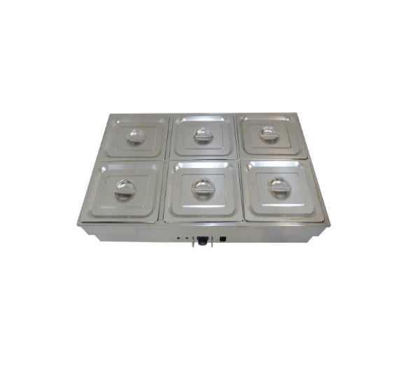 6 Pan Stainless Steel Bain Marie