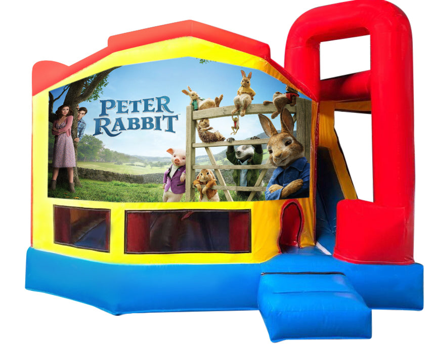 Peter Rabbit Medium Internal Slide Jumping Castle – Jumping Castle Hire ...