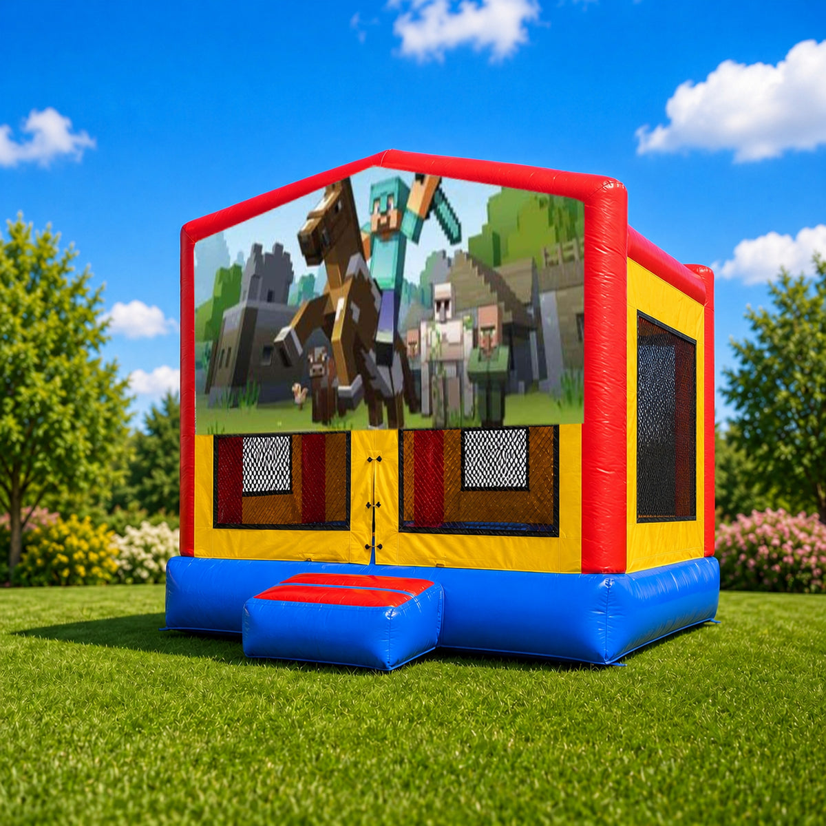 Minecraft Medium Super Jumper Jumping Castle