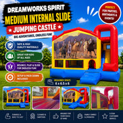 Dreamworks Spirit Medium Internal Slide Jumping Castle