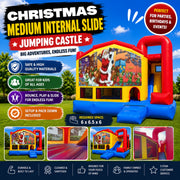 Christmas #1 Medium Internal Slide Jumping Castle