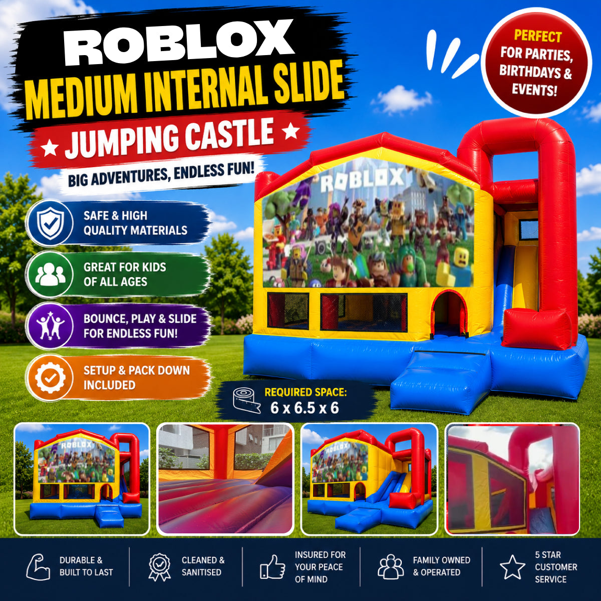 Roblox Medium Internal Slide Jumping Castle