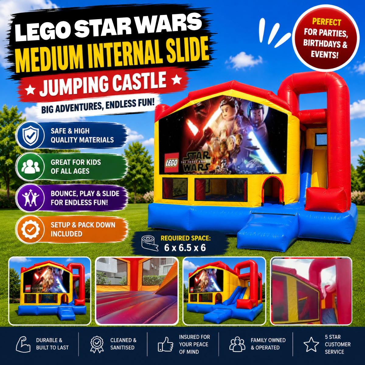 Lego Star Wars Medium Internal Slide Castle
